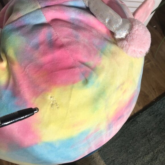 Squishmallows Wren Butterfly Pillow Plush Stuffed Toy Rainbow Tie-Dye Multicolor - Picture 9 of 15